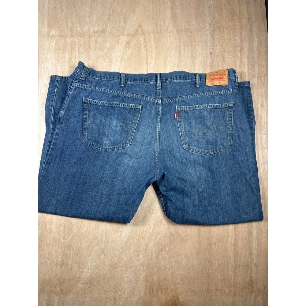 Levi's Mens Blue Denim Jeans Classic Fit Casual Everyday Wear Size 48x30